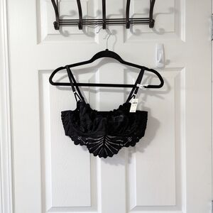 Aerie Elegant Black Lace Bralette